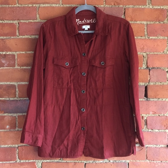 Madewell herringbone shirt jacket - Picture 2 of 5